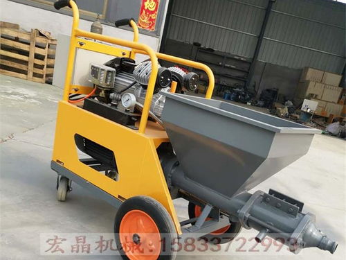 宏晶柱塞砂浆喷涂机 提升水泥砂浆喷涂效果的专业选择